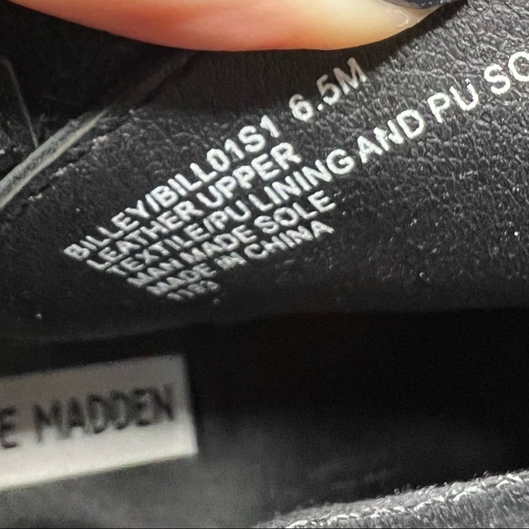 Steve Madden Billey Leather Ankle Booties in Black - Picture 8 of 9